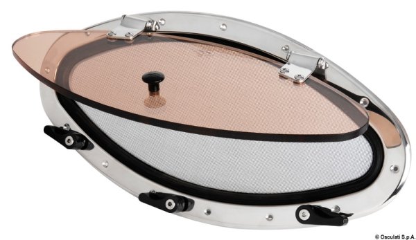 Oblò inox ellittico mm 510x250 - 19.229.01